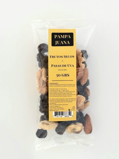 Mix Frutos Secos + Pasas Uva - 50 Grs.