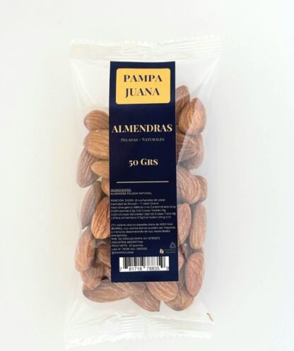 Almendras Peladas Naturales - 50 Grs.
