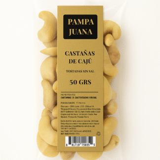 Castañas de Cajú Tostadas Sin Sal - 50 Grs.