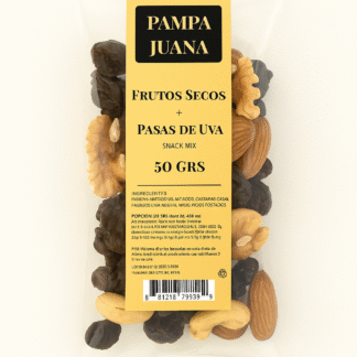 Mix Frutos Secos + Pasas Uva - 50 Grs.